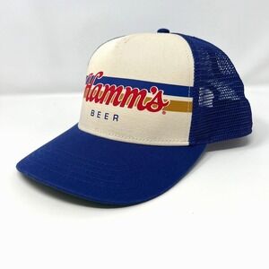 Hamm's Beer Trucker Hat Adjustable OS American Needle Blue